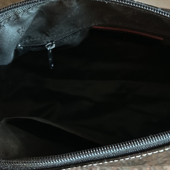 “Arcadia” purse 👜 color black patten L.6 1/4 tall, length 12 in.,straps 12 in., - Picture 9 of 13